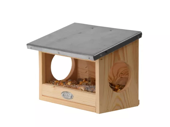 Mangeoire écureuils - L 17,6 x l 25,3 x H 18,7 cm - Bois