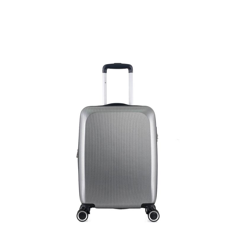 Valise cabine rigide 378 Extensible 55 cm Gris argenté
