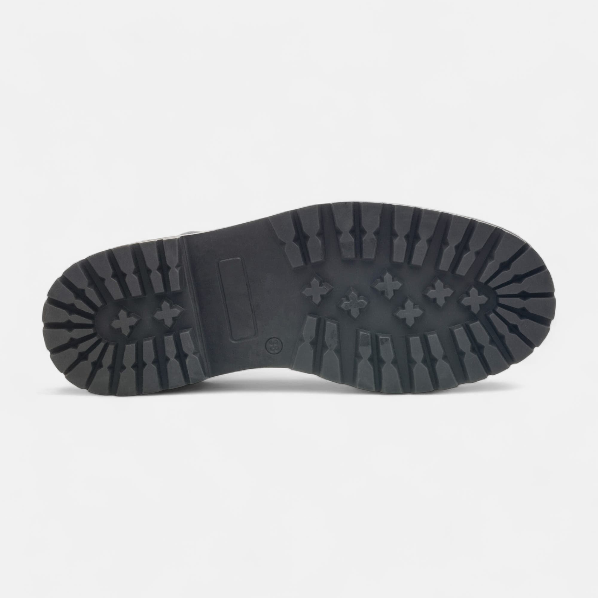 Bottines à lacets Femme en cuir noir