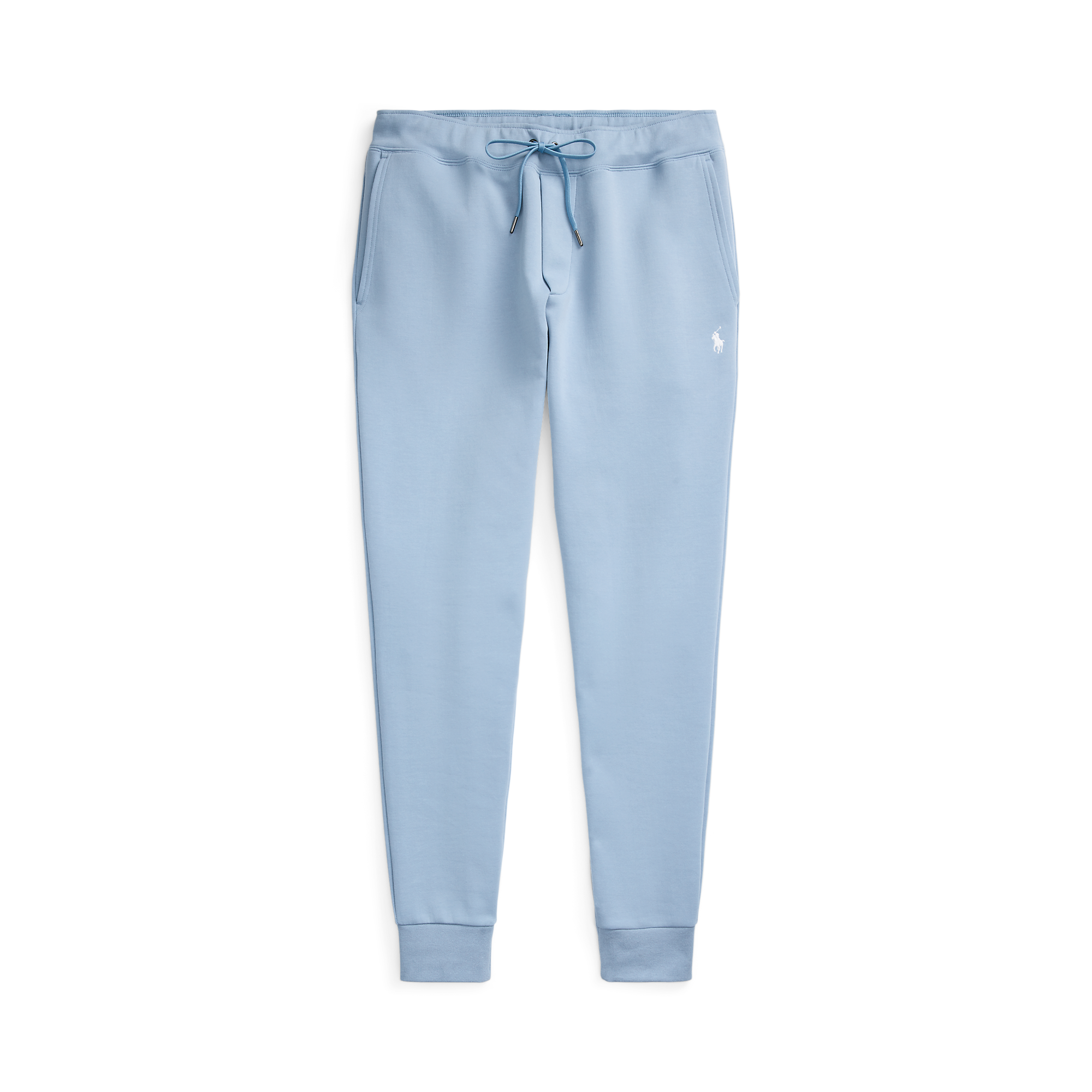 Jogging ajusté en coton mélangé | Bleu