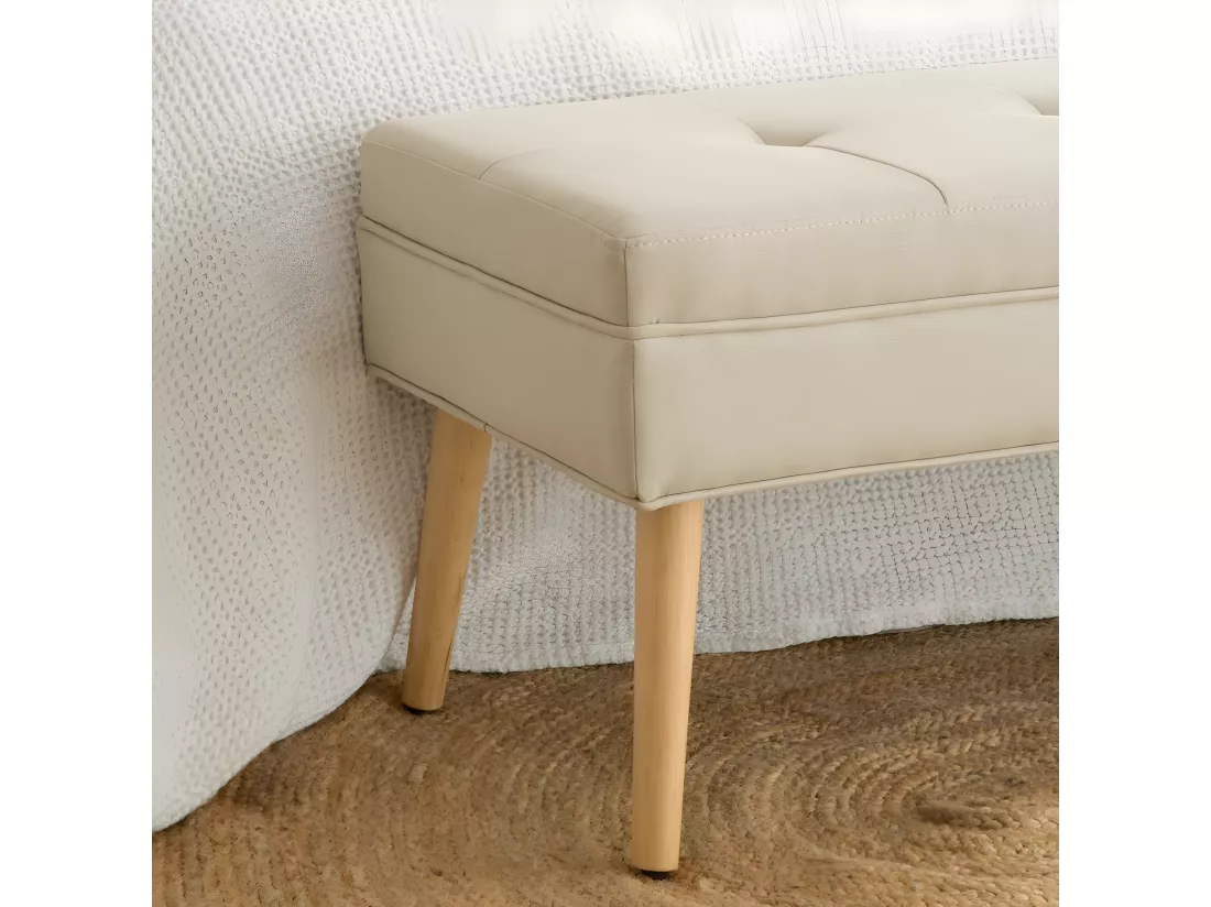 Banc en mdf Beige 119x43