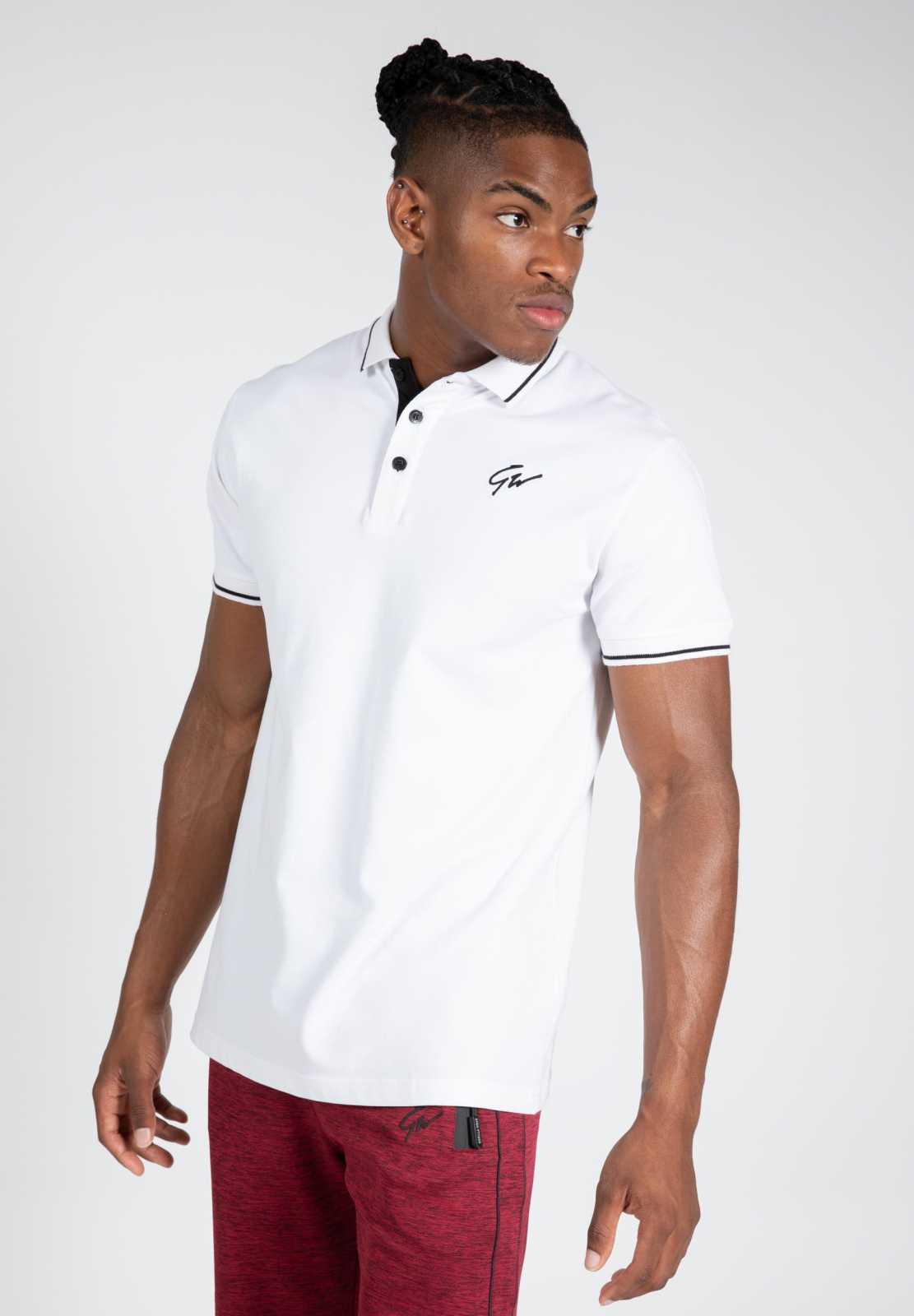 Gorilla Wear Delano Polo Blanco Negro
