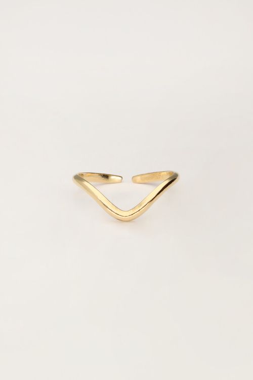 Ring met V shape