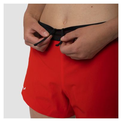 Short Femme Salewa Pedroc 2 Rouge/Noir