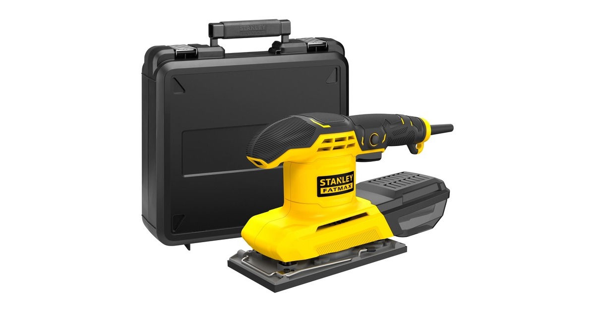 StanleyFATMAX 280W 1/3vel vlakschuurmachine  (Geel/zwart)