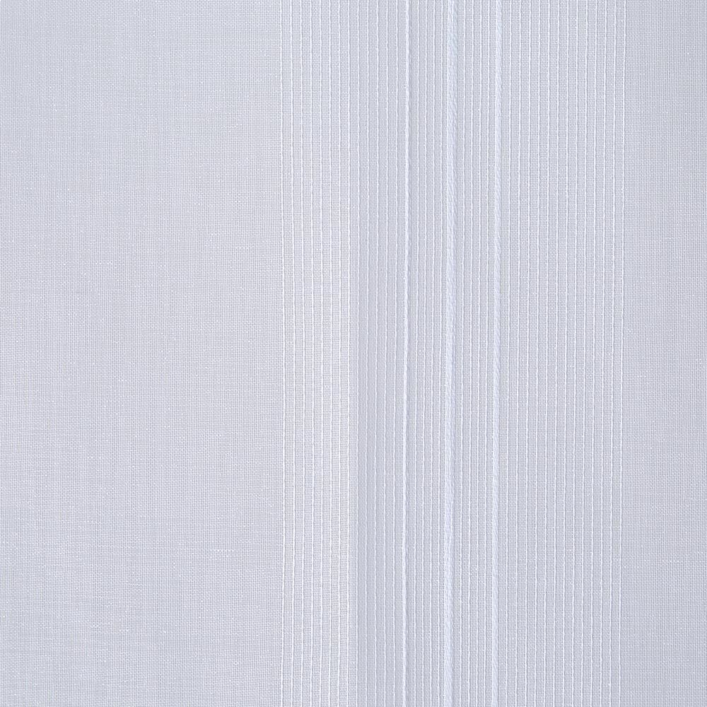 Vitrage droit passe tringle uni blanc 60x160 cm x2