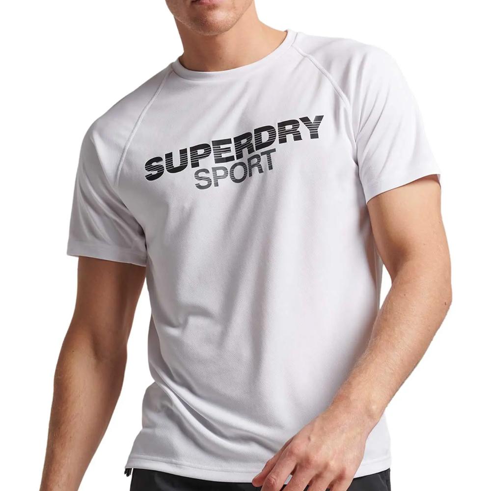 Superdry T-shirt Blanc Homme Superdry Train Active