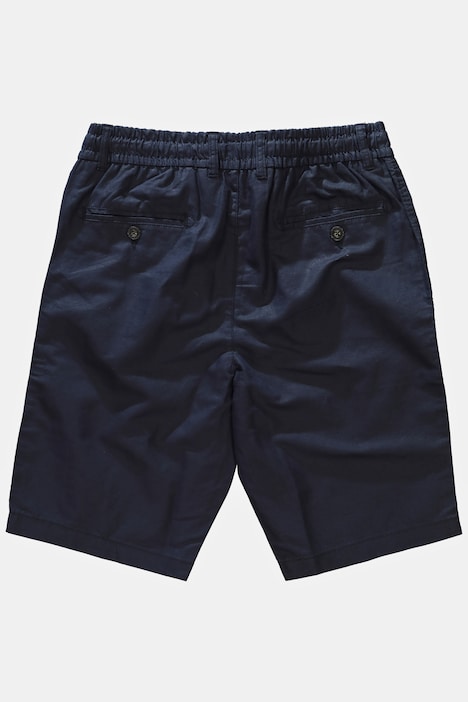 Bermuda, Leinenmix, Elastikbund, Basic Fit