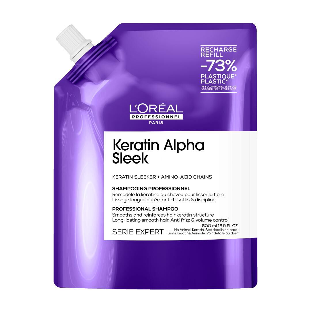 SERIE EXPERT Keratin Alpha Smooth Shampoo - Recarga - 500ml