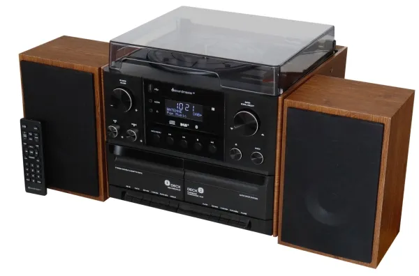Soundmaster MCD5600BR, Sort, Træ, 2 kort, 10 W, DAB , FM, PLL, UKW, 3,5 mm, Vekselstrøm