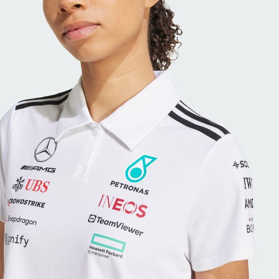 Adidas Polo blanc Mercedes - AMG Petronas Formula One Team