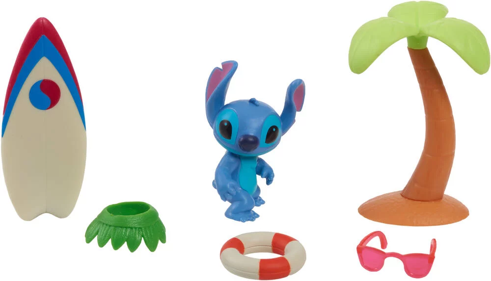 DISNEY STITCH - COFFRET SURF, PALMIER ET FIGURINE