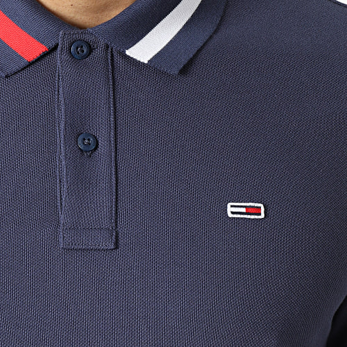Polo Manches Longues Flag Neck 2215 Bleu Marine