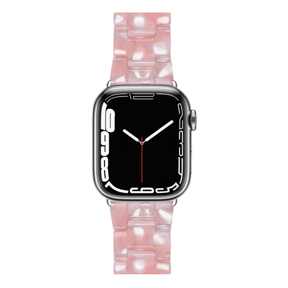 Apple Watch (42/41/40/38 mm) Resin Armband mit Faltschliesse - Rosa