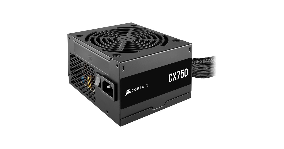 CorsairCX750 750 watt voeding   (Zwart, 3x PCIe)