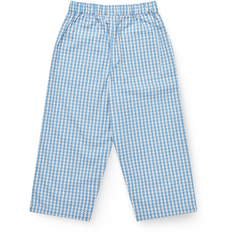 Køb COPENHAGEN COLORS Blue Houndstooth Mini Houndstooth Bukser