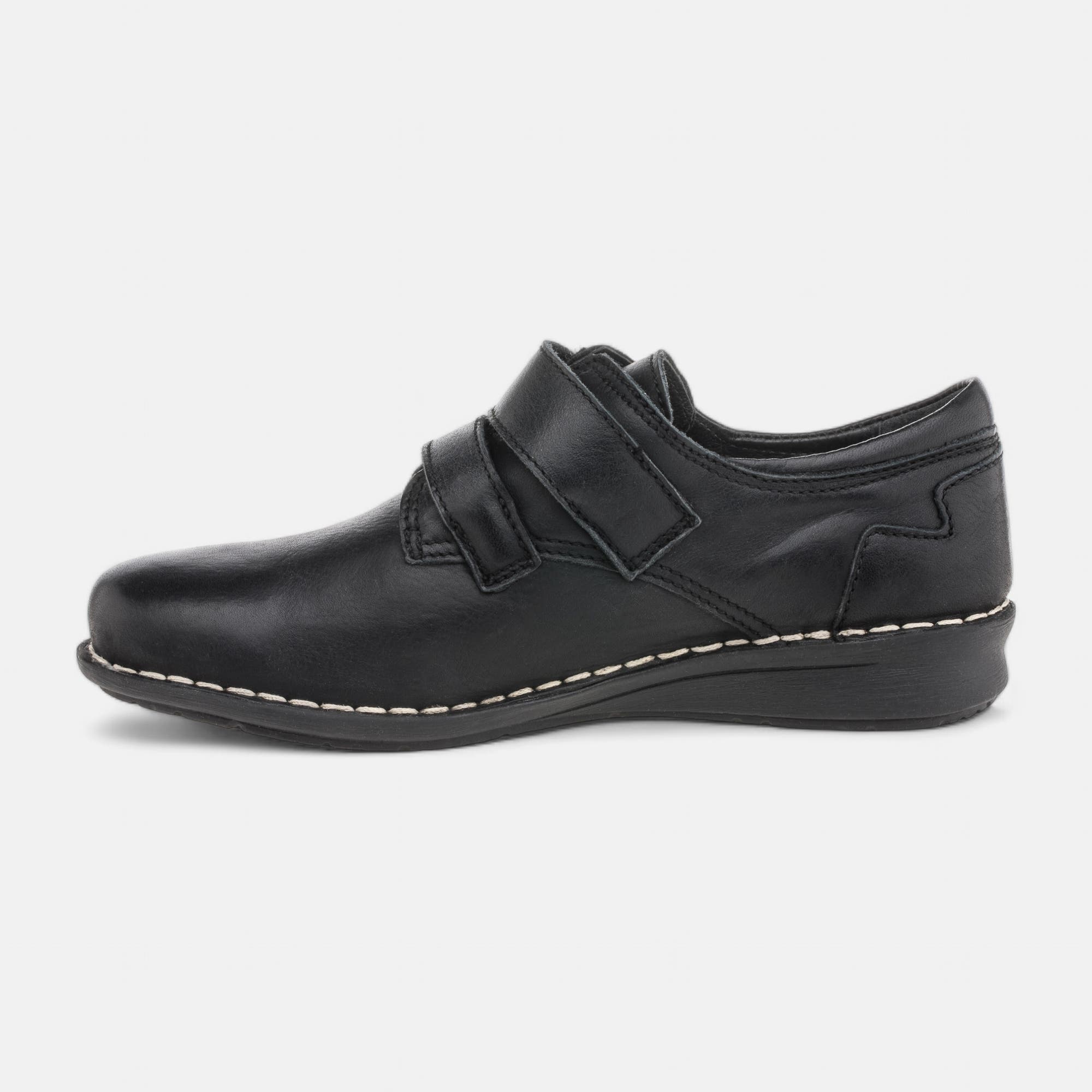 Derbies Femme en cuir noir