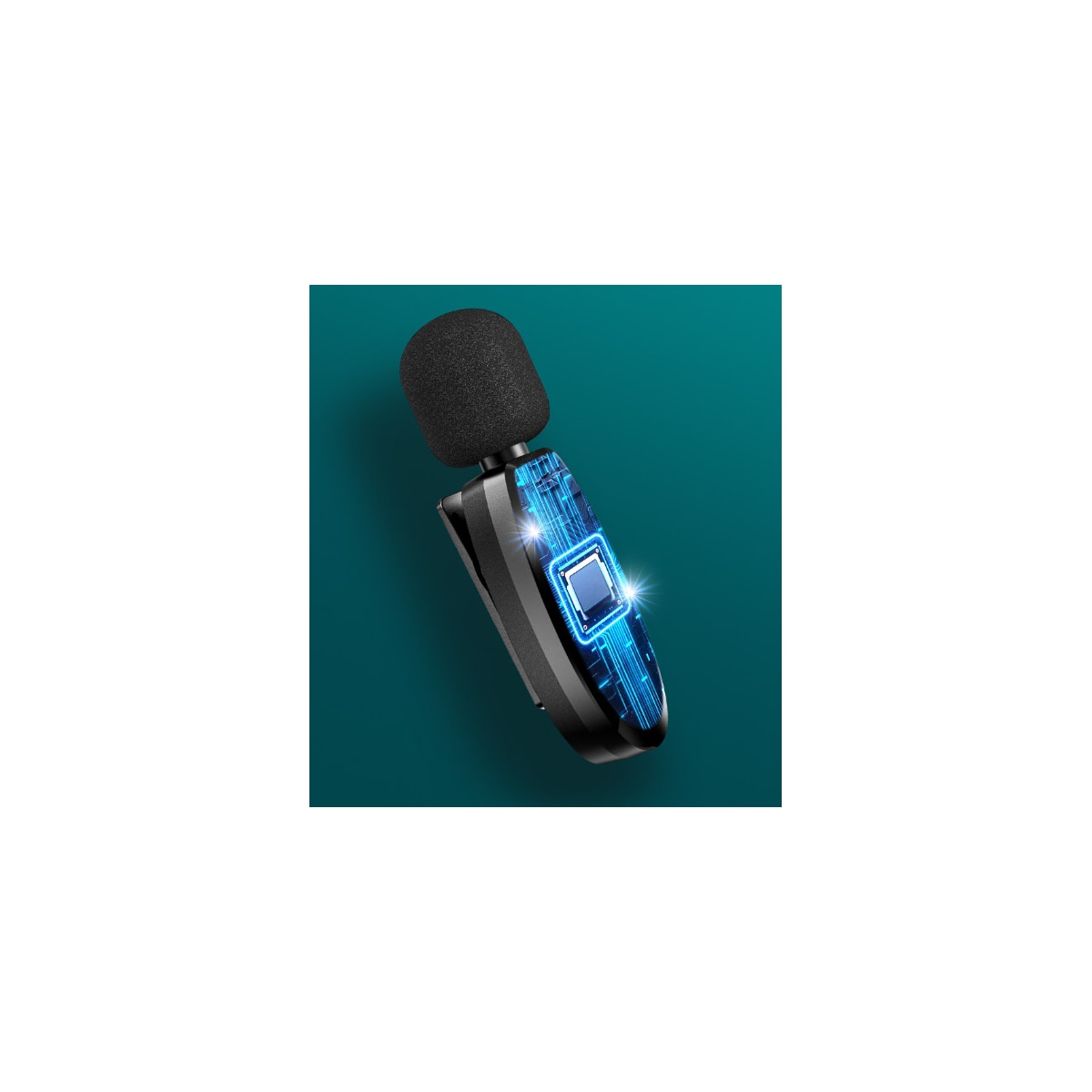 Trådløs lavaliermikrofon, clip-on mikrofon for opptak, TikTok, Live Stream