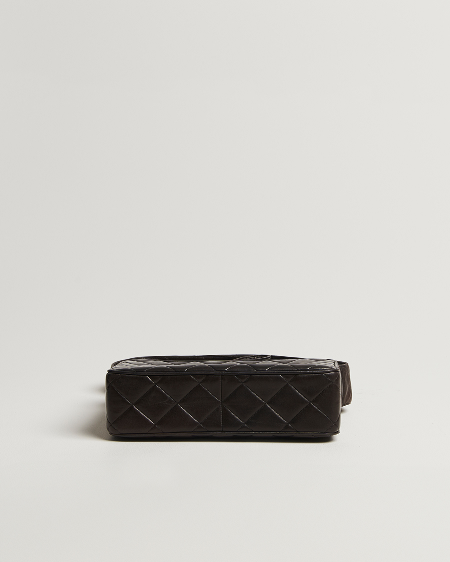 Chanel Pre-Owned Tassel Flap Shoulder Bag Black Lambskin