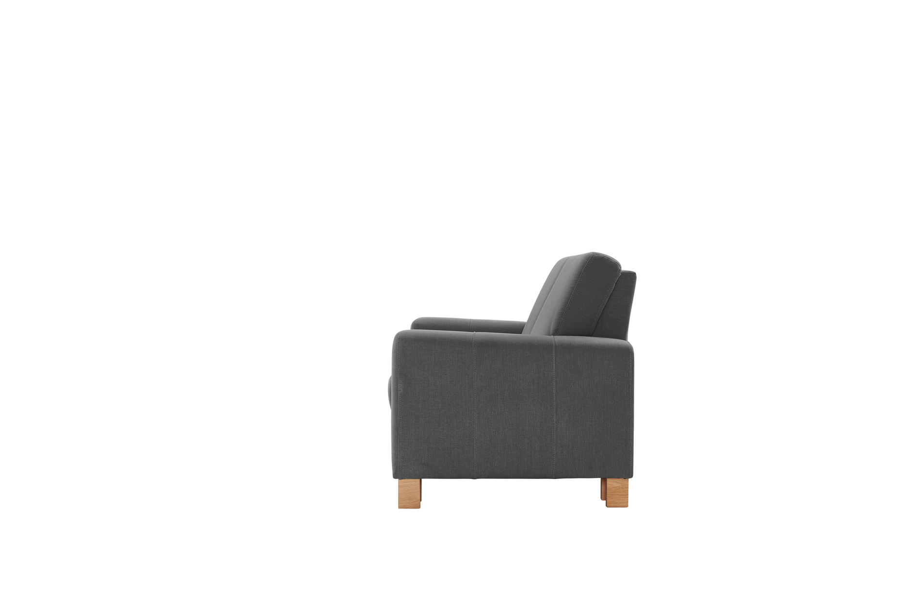 polsterpower 2-Sitzer-Sofa - Miro grau - Basismodell