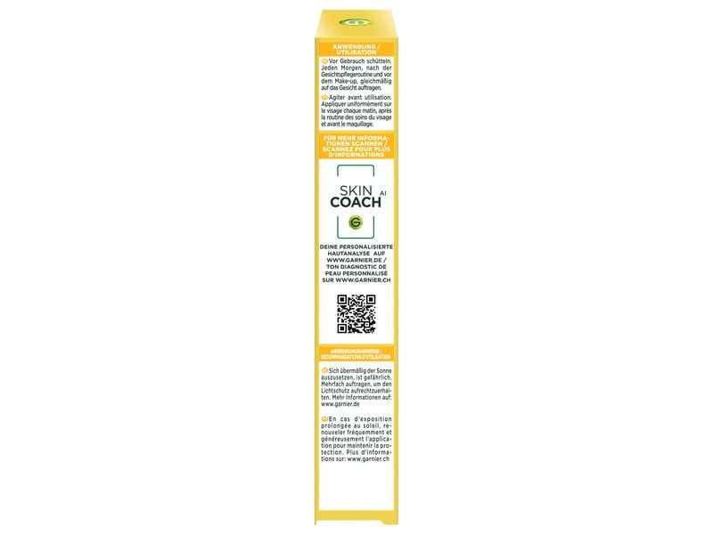 Garnier Sonnencreme Vitamin C Daily UV Fluid Invisible 40 m Sonnenfluid schützt vor Sonneneinstrahlung und sorgt für ein glatteres Hautbild