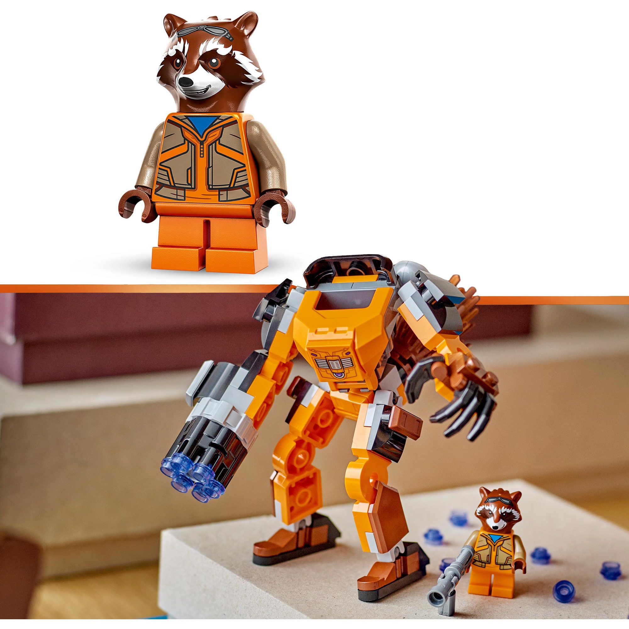 LEGO Konstruktionsspielzeug Marvel Rocket Mech