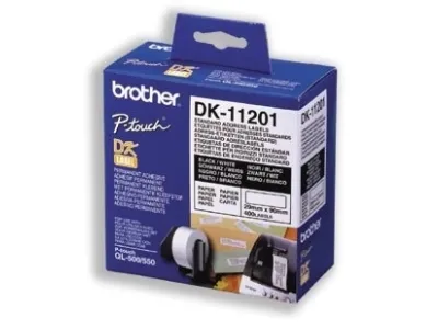 Brother DK-11201 label sort på hvid 29x90 mm - med 400 adresseetiketter