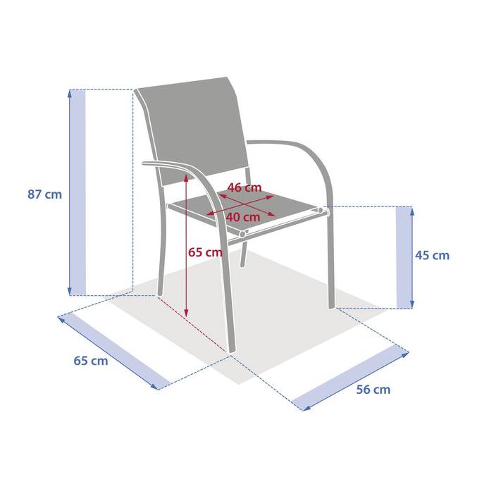 Fauteuil de jardin PIAZZA Noisette / Café