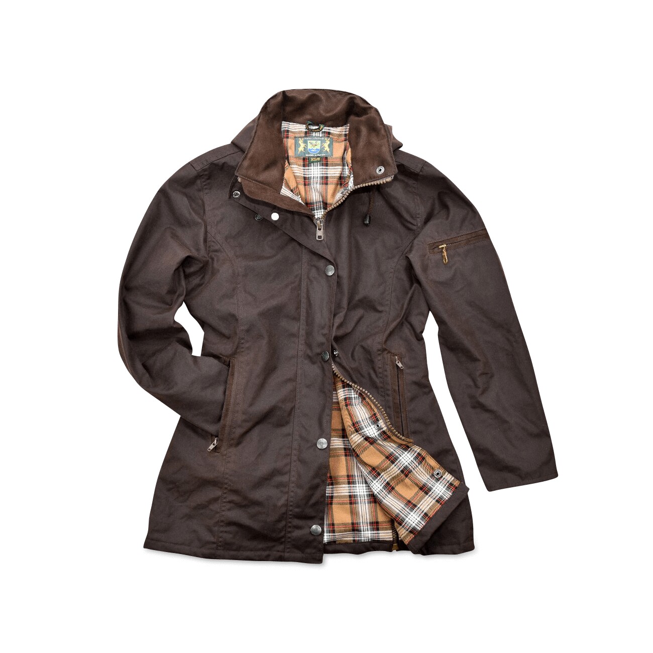 ROMNEYS Wachsjacke New Ashdown braun M - INT