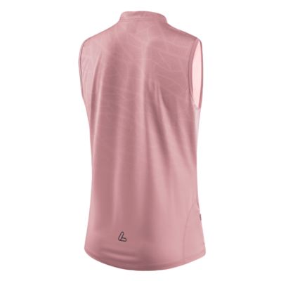 LöfflerBike Sleeveless Shirt Half Zip Cutina - rosa