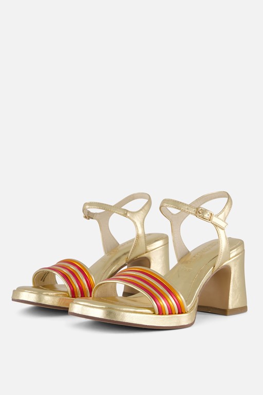 Tamaris Sandalen met hak goud Synthetisch