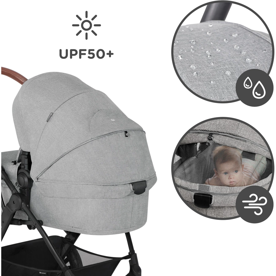 Kinderkraft Kombikinderwagen 3 in 1 XMOOV dark gray