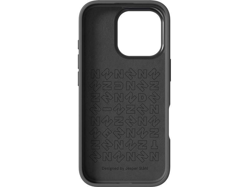 Nudient Back Cover Bold MagSafe iPhone 16 Pro Storm Black Back-Cover für das Apple iPhone 16 Pro