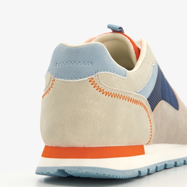 Blue Box heren sneakers beige/blauw