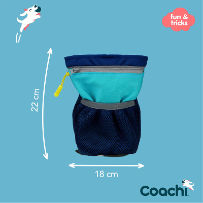 Coachi Futterbeutel Hund Pro schwarz-blau