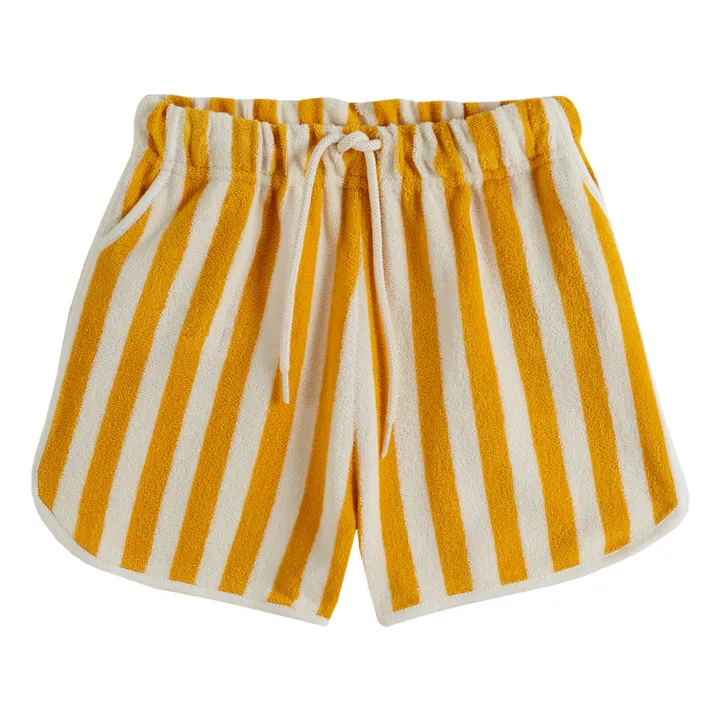 Emile et Ida Short Rayé Eponge | Jaune