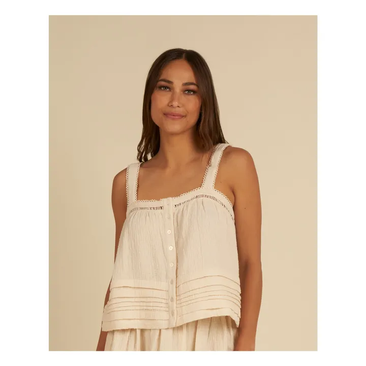 Rylee + Cru Top Pleat - Collection Femme | Ivoire