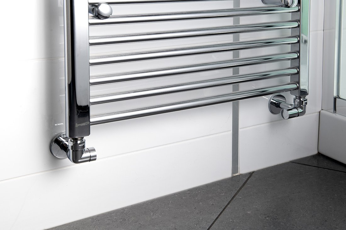 Sapho Corner Simply handdoekradiator aansluitset rechts chroom