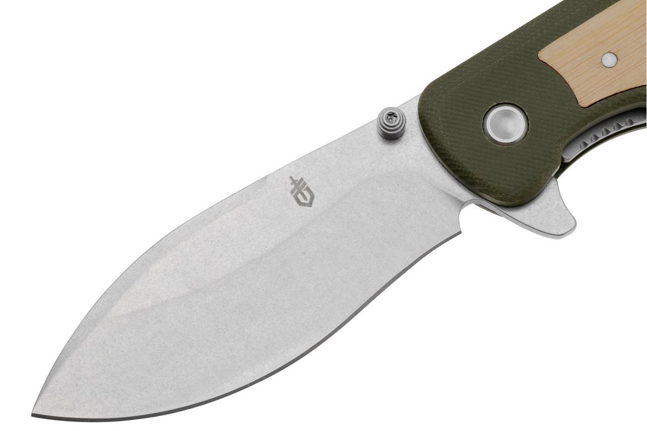Gerber Confidant Bamboo 1066477 OD Green G10, Bamboo Inlay, zakmes