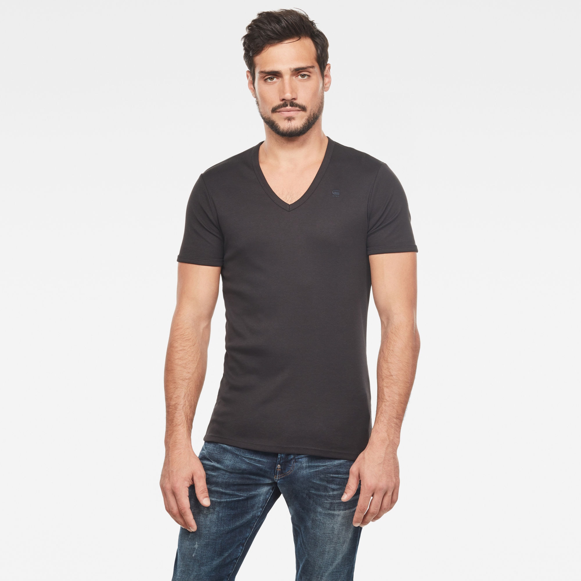 G-STAR T-Shirt »Base V 2-Pack« Packung, 2 Stk. im 2er-Pack