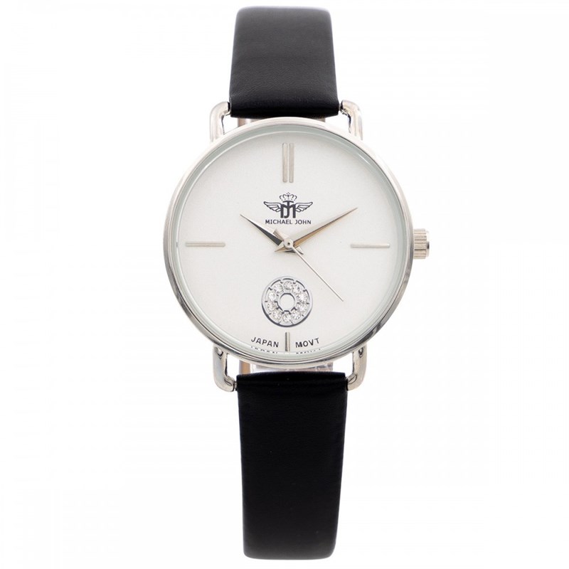 Montre Femme M. JOHN bracelet Cuir Noir