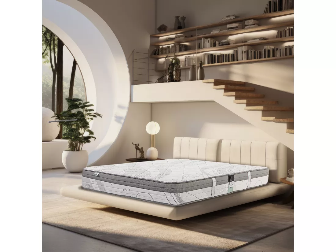 Matelas 140x190 cm, Pilarsleep, 26cm, mousse mémoire de forme, ferme