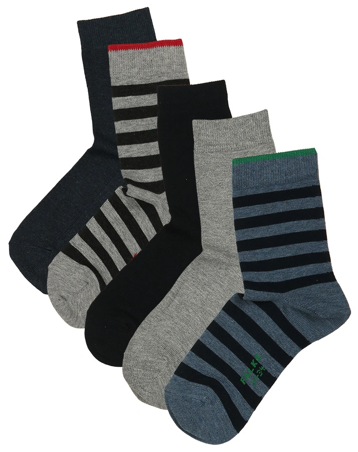 Socken UNI & STRIPES 5er Pack in blau/grau/navy