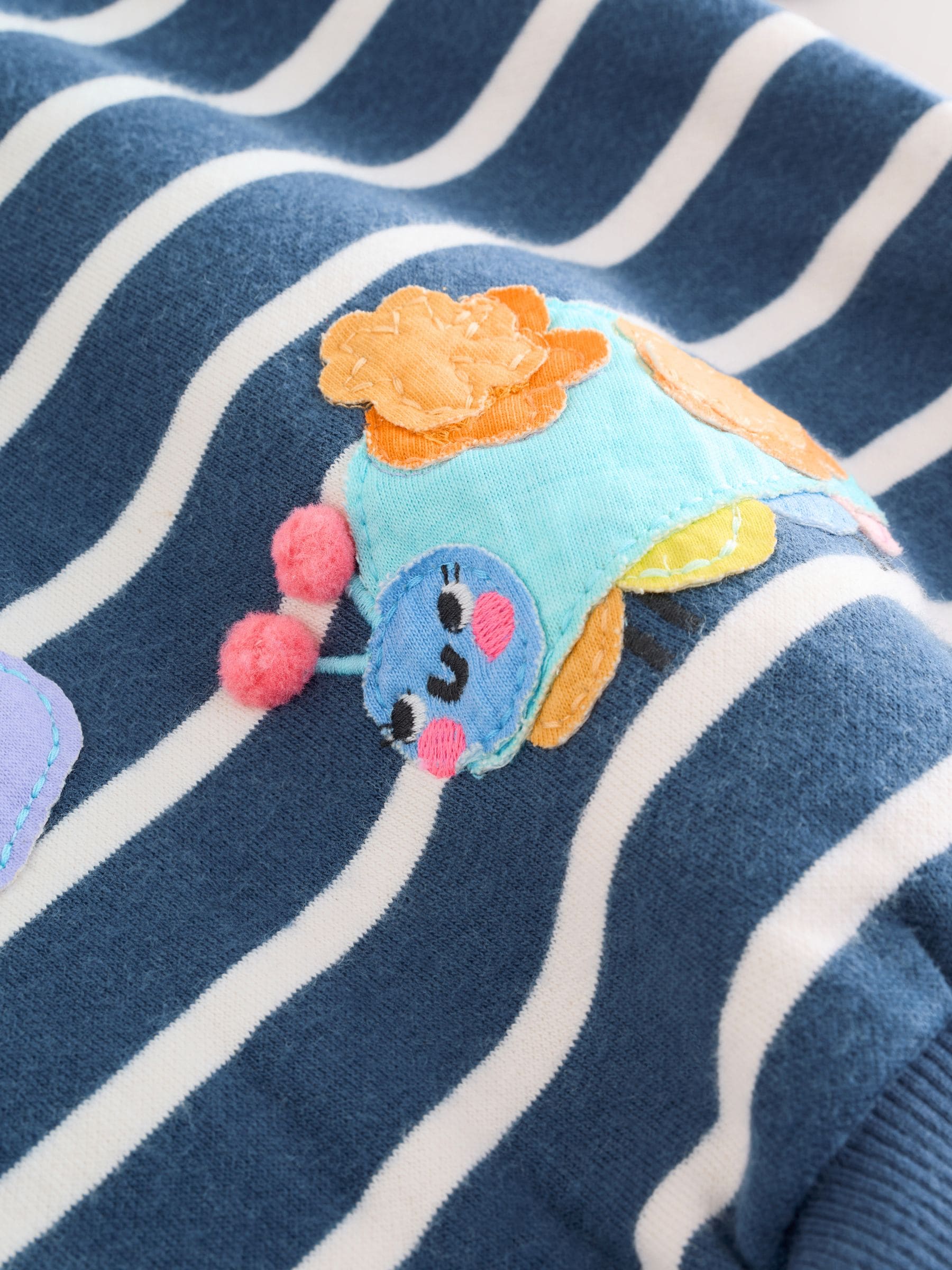 Marineblauw gestreept met personages - Set met sweatshirt en legging (3 mnd-7 jr)