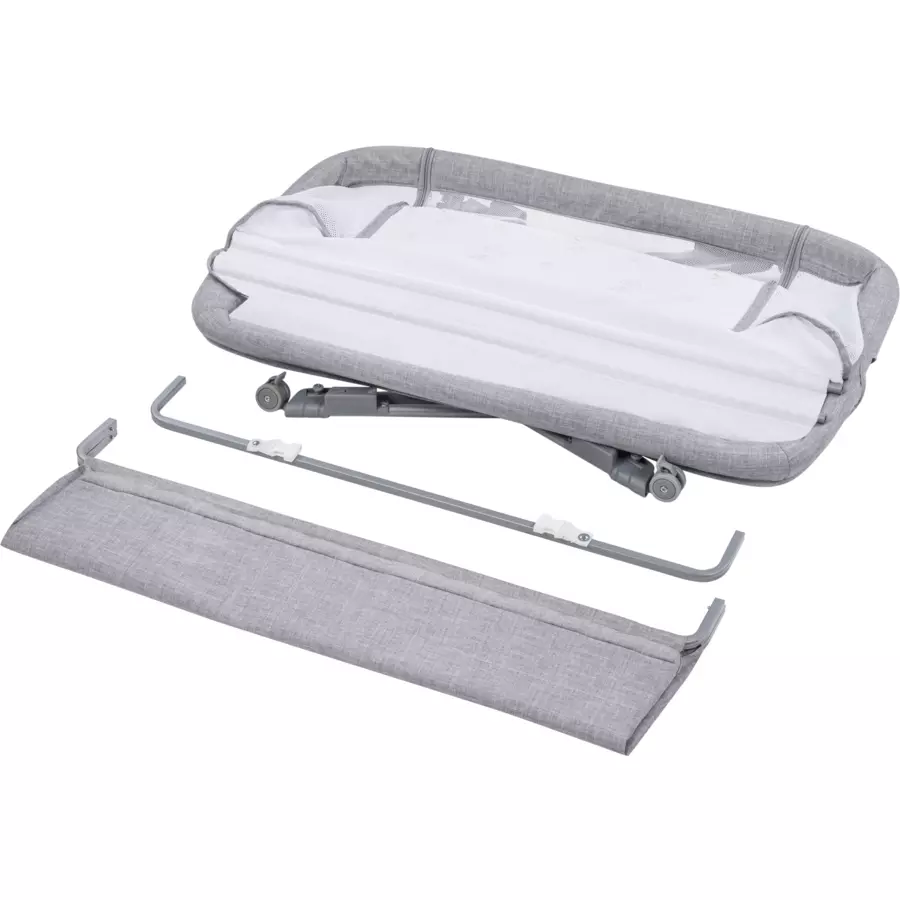 lionelo Beistellbett Luna Grey Concrete