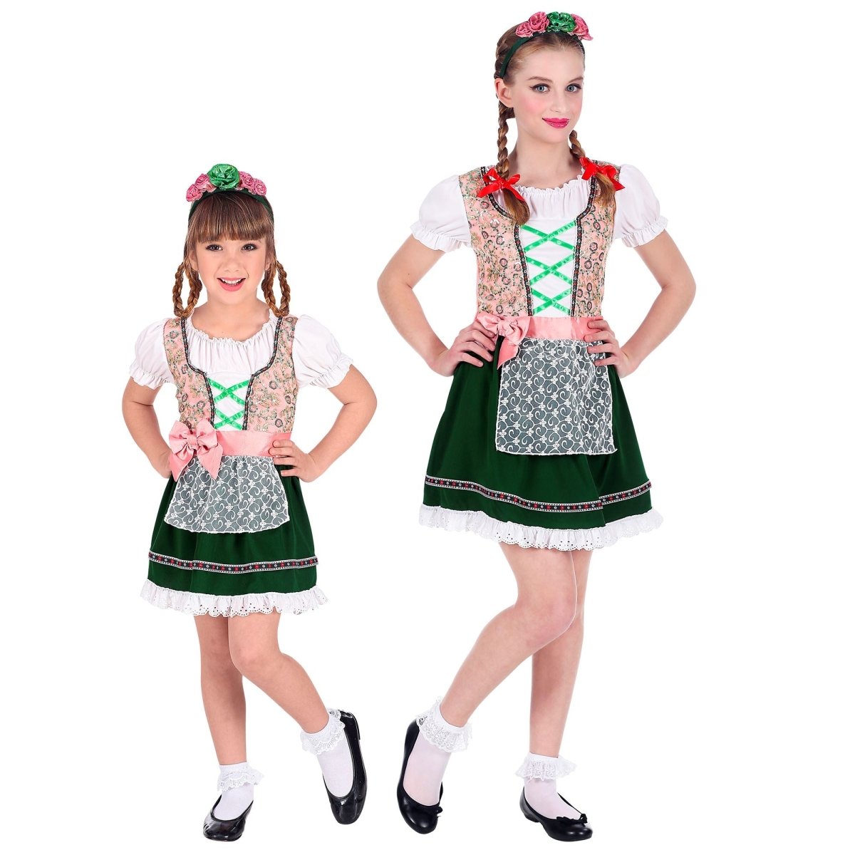Gekleurde Dirndl Jurk Oktoberfest Meisje