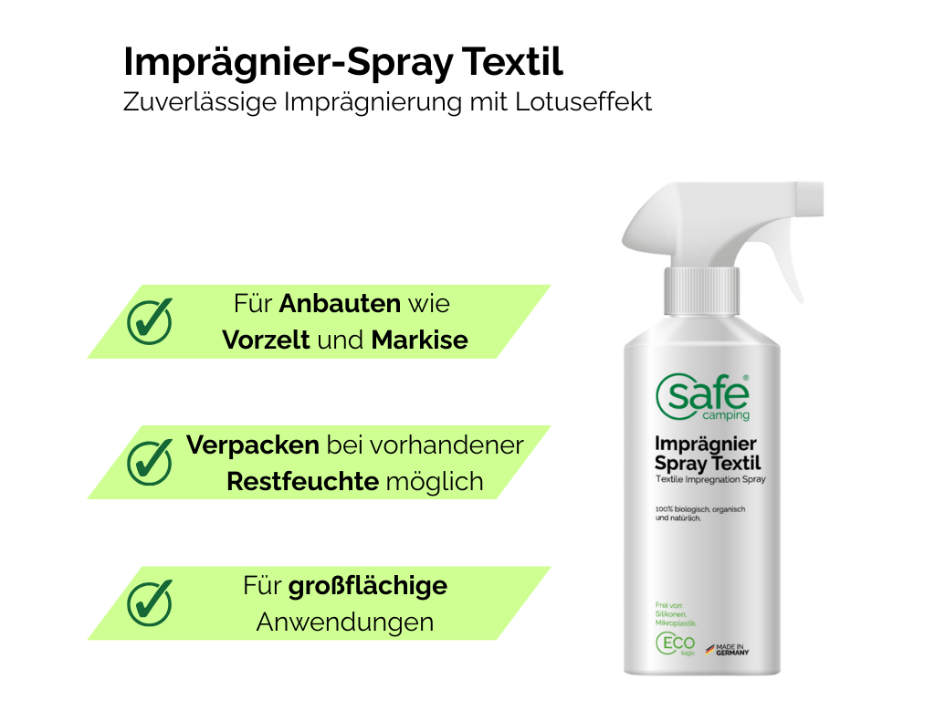 SAFE CAMPING Textiel Impregneer-Spray - 500 ml