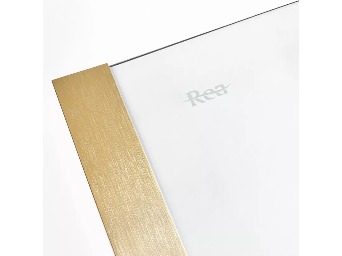 Cabine De Douche Rea Montana 140X90 Brush Gold