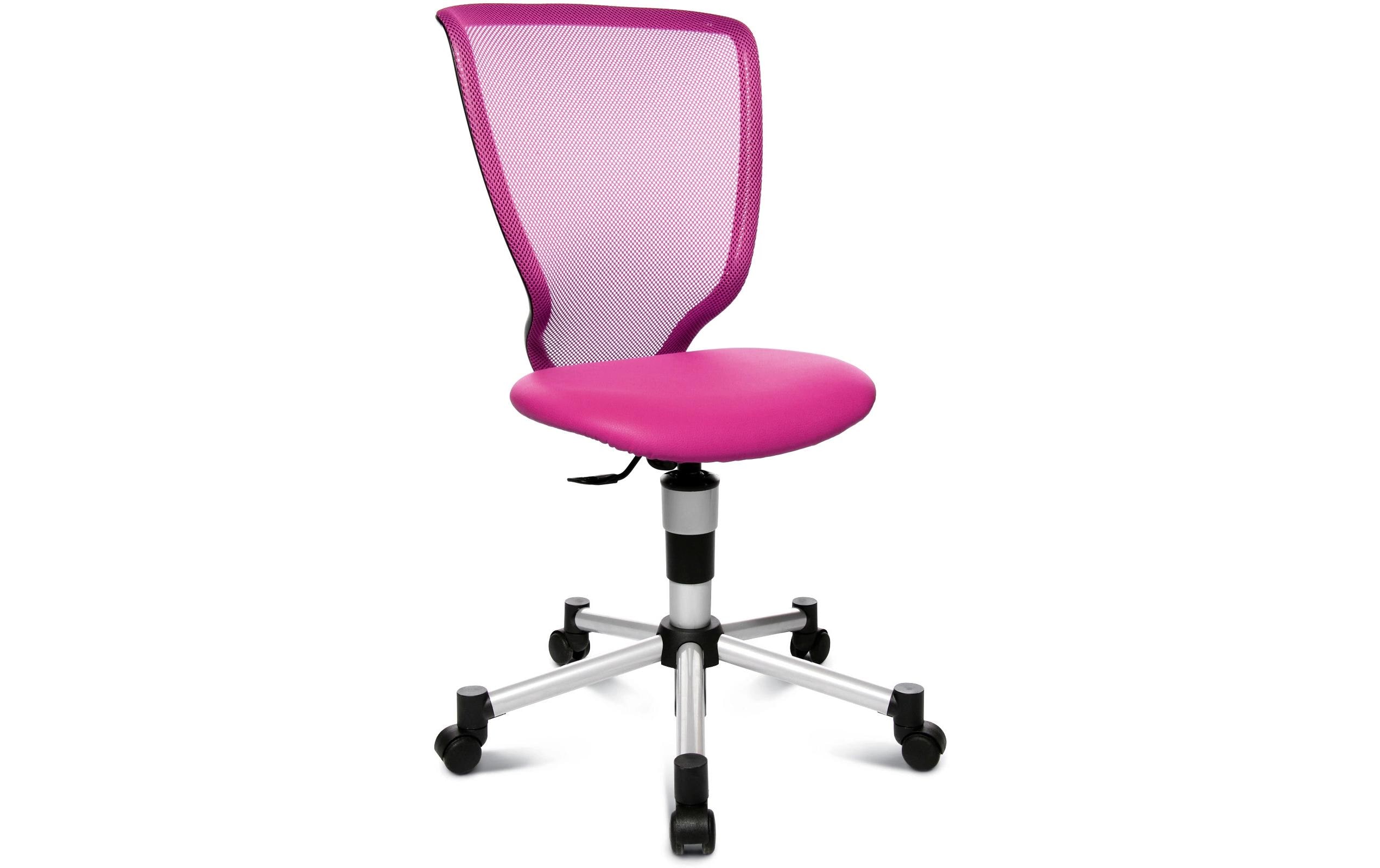 Kinder Bürostuhl Titan Junior, Rosa<br>Mitwachsender Design-Kinder- und Jugenddrehstuhl