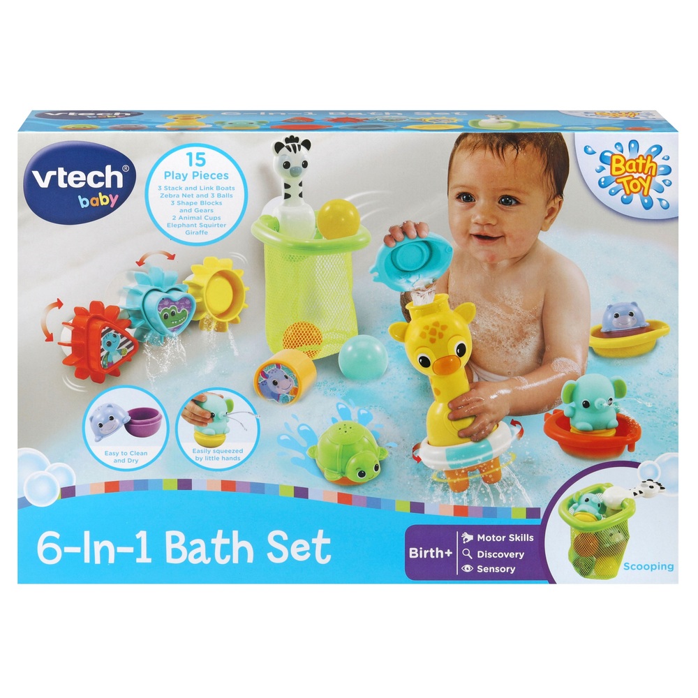 VTech 6-in-1 Badespielzeugset „Tierfreunde“